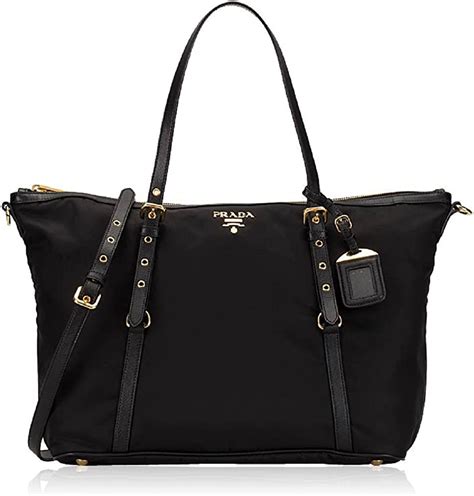 prada leather-trimmed tessuto bag|prada tessuto handbags.